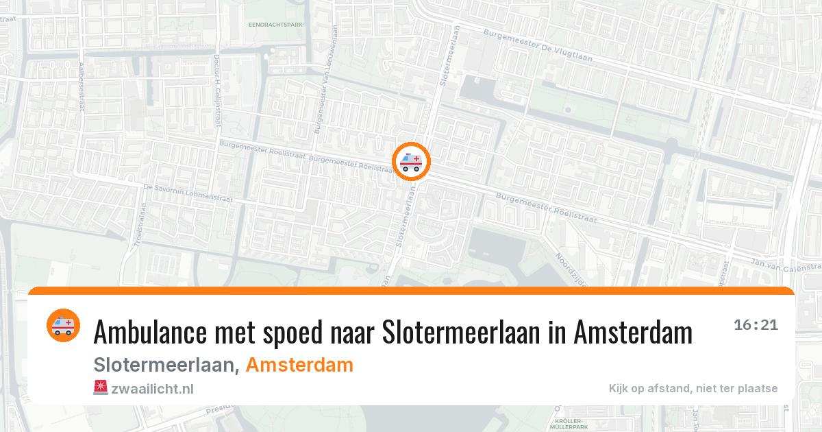 Ambulance met spoed naar Slotermeerlaan in Amsterdam — 29 jan 2026