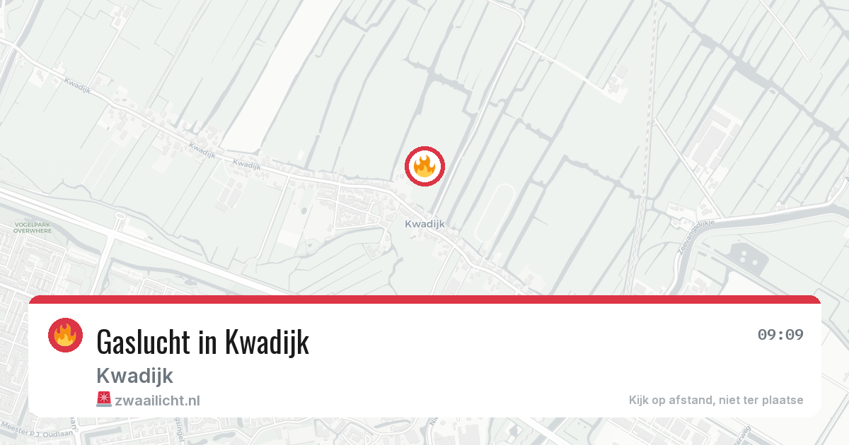 Gaslucht in Kwadijk — 7 jul 2026