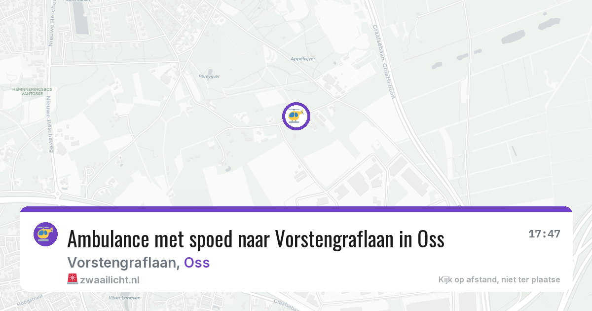 Ambulance met spoed naar Vorstengraflaan in Oss — 28 jul 2026