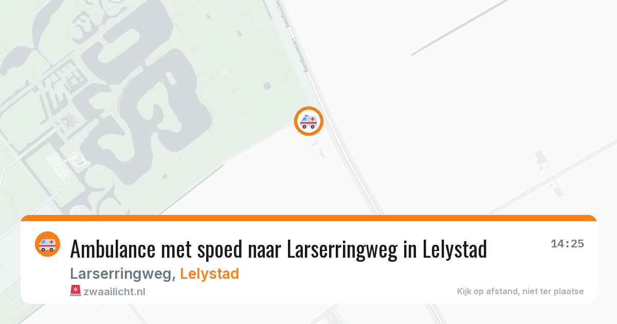 Ambulance met spoed naar Larserringweg in Lelystad — 4 mei 2026