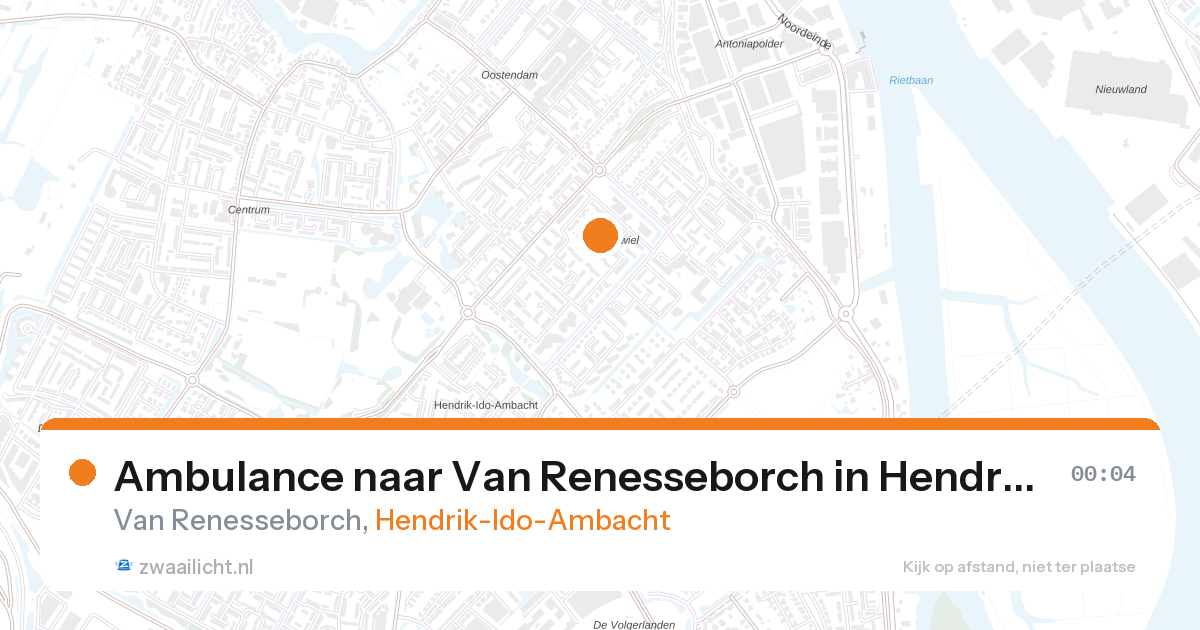Ambulance naar Van Renesseborch in Hendrik-Ido-Ambacht — 6 feb 2026