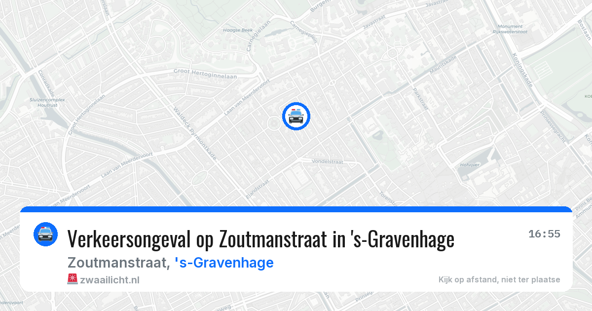 Verkeersongeval op Zoutmanstraat in 's-Gravenhage — 14 jul 2026
