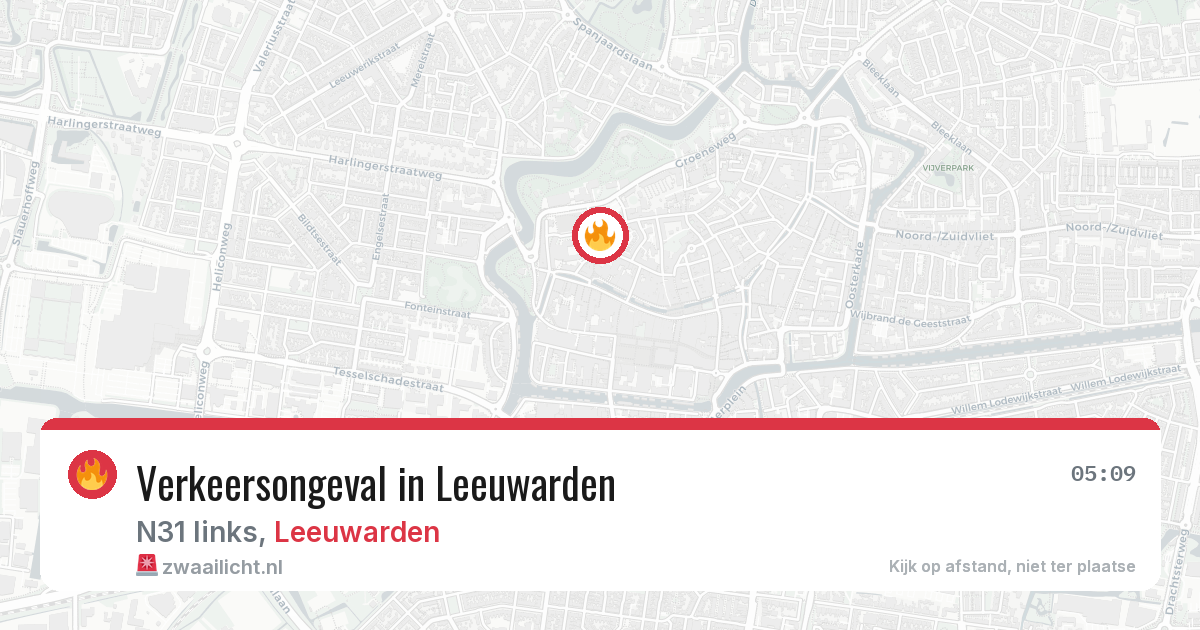 Verkeersongeval in Leeuwarden — 1 feb 2026