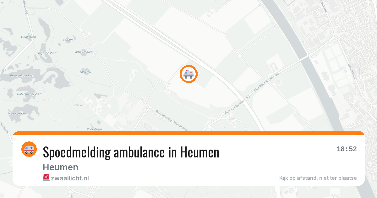 Spoedmelding ambulance in Heumen — 2 jun 2026