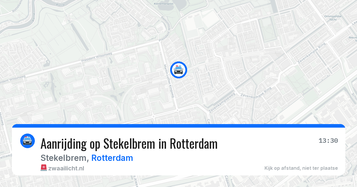 Aanrijding op Stekelbrem in Rotterdam — 27 mei 2026