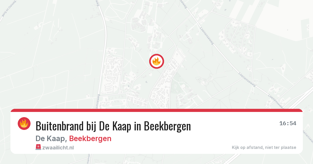 Buitenbrand bij De Kaap in Beekbergen — 29 apr 2026