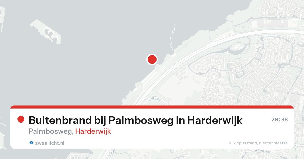 Buitenbrand bij Palmbosweg in Harderwijk — 15 aug 2026