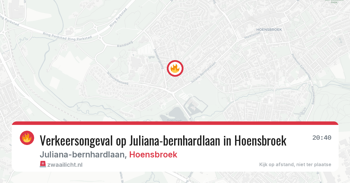 Verkeersongeval op Juliana-bernhardlaan in Hoensbroek — 11 jul 2026