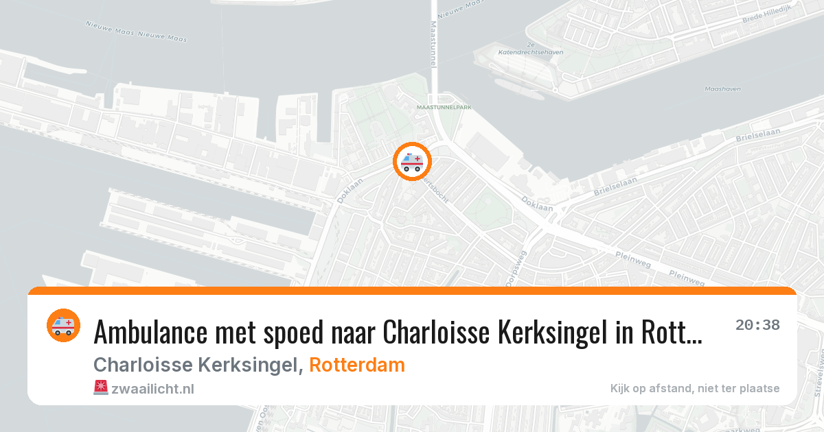 Ambulance met spoed naar Charloisse Kerksingel in Rotterdam — 9 jul 2026