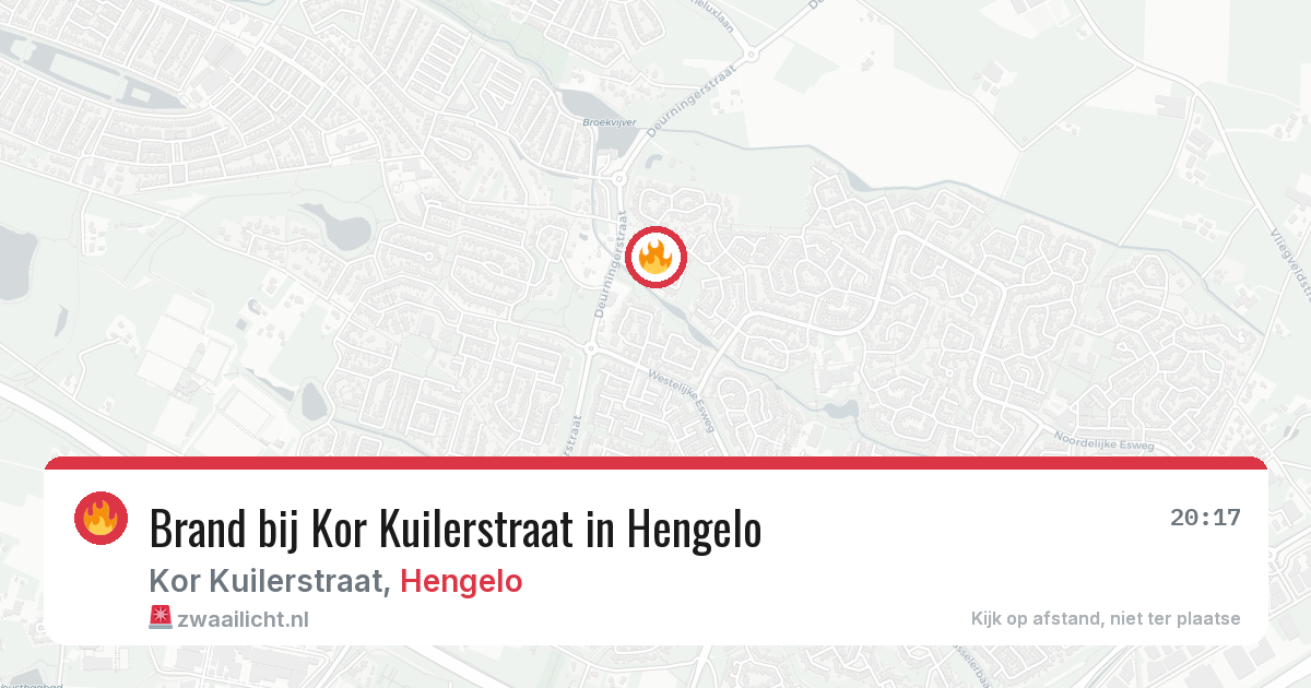 Brand bij Kor Kuilerstraat in Hengelo — 28 mei 2026