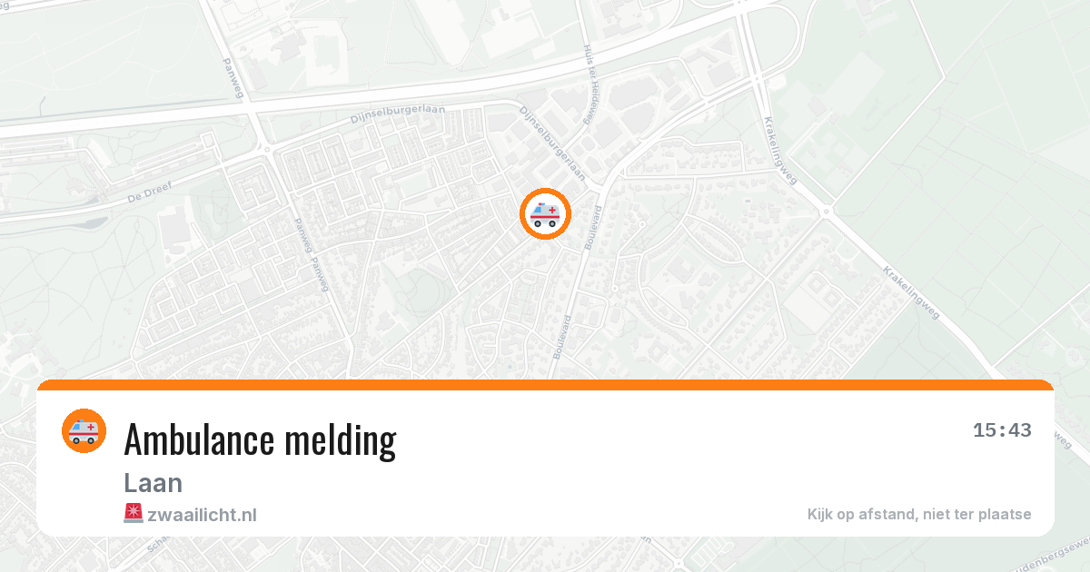 Ambulance melding — 9 apr 2026