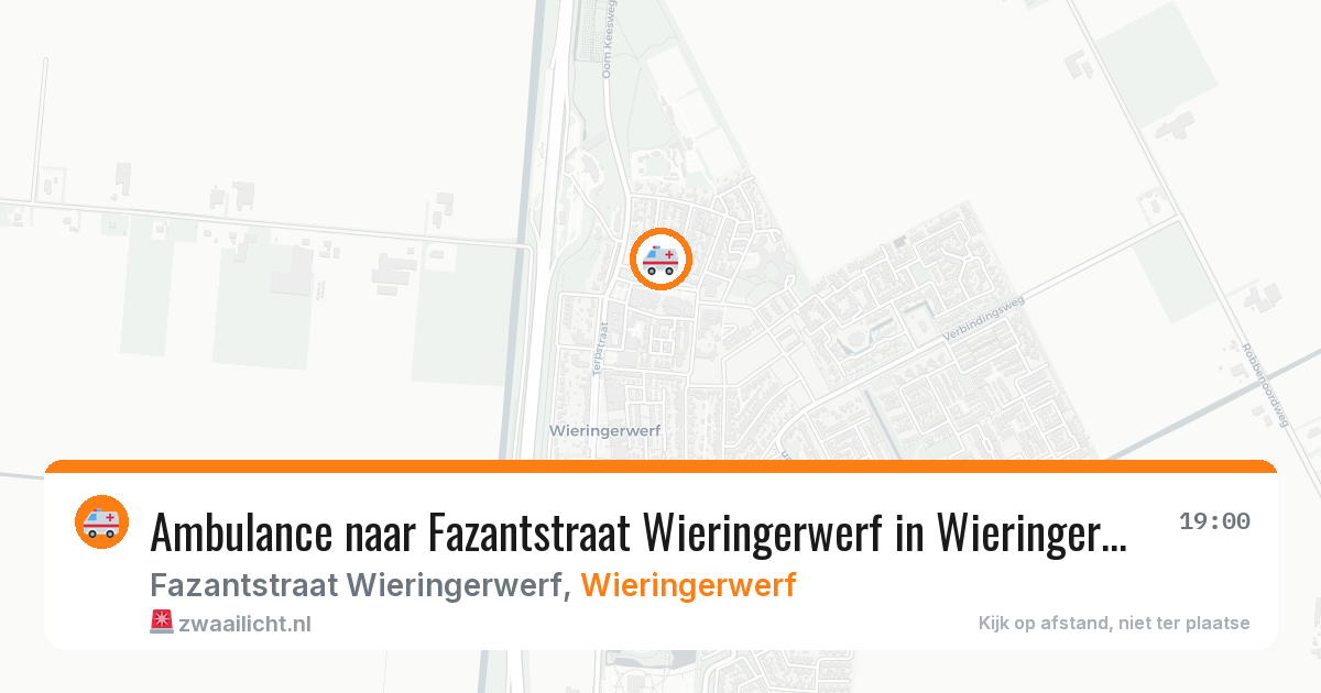 Ambulance naar Fazantstraat Wieringerwerf in Wieringerwerf — 29 jul 2026