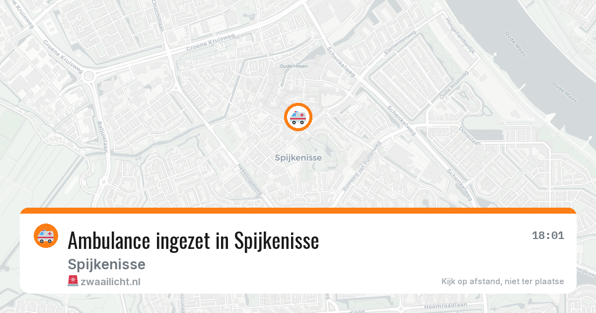 Ambulance ingezet in Spijkenisse — 10 apr 2026
