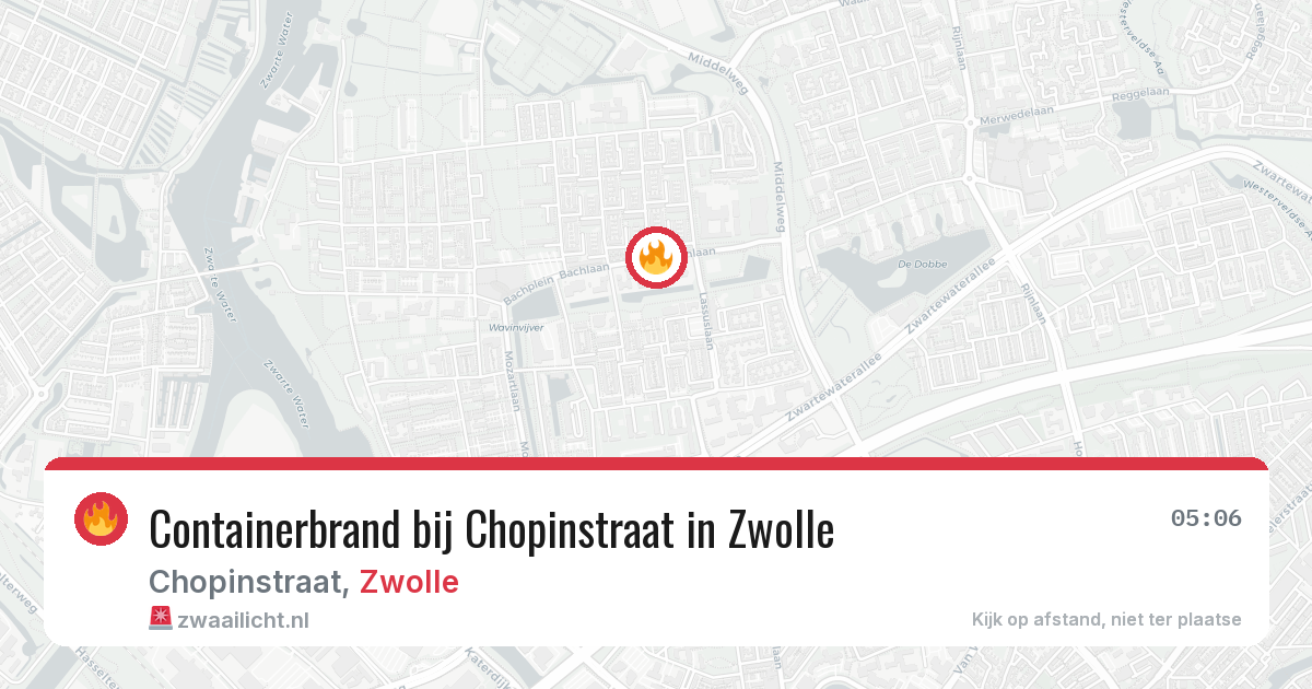 Containerbrand bij Chopinstraat in Zwolle — 1 jul 2026
