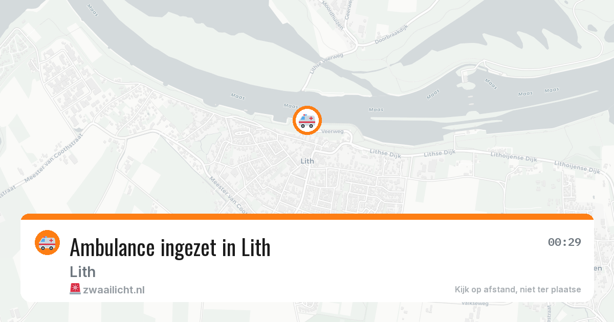 Ambulance ingezet in Lith — 25 jun 2026
