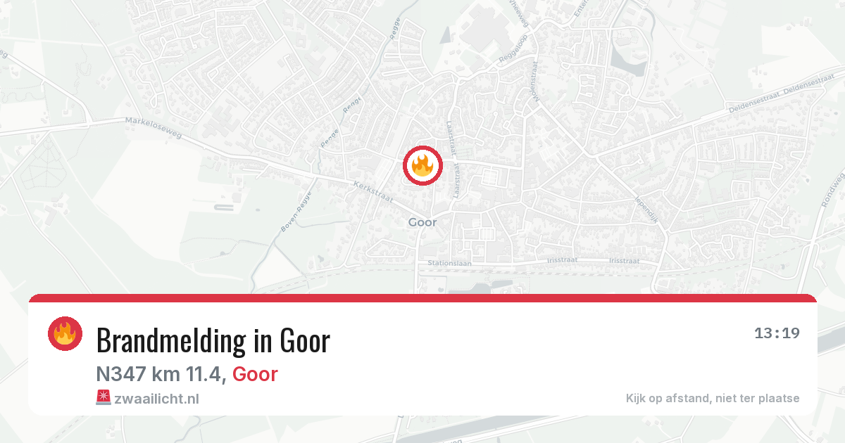 Brandmelding in Goor — 14 jul 2026