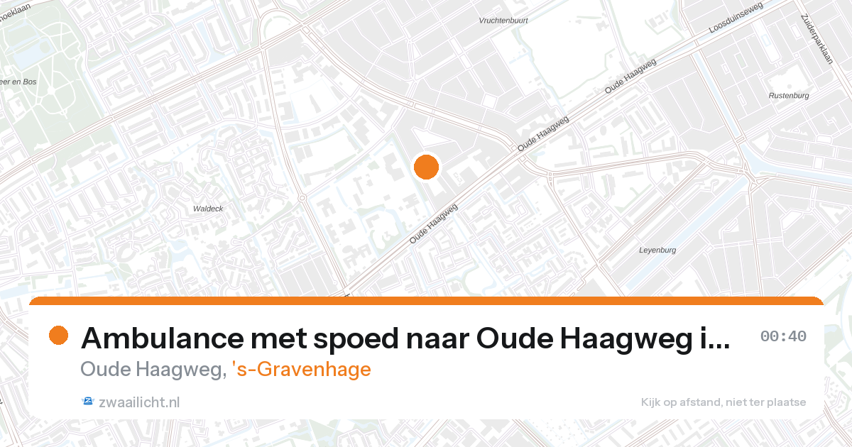 Ambulance met spoed naar Oude Haagweg in 's-Gravenhage — 26 aug 2026