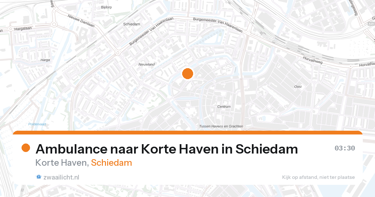 Ambulance naar Korte Haven in Schiedam — 1 feb 2026