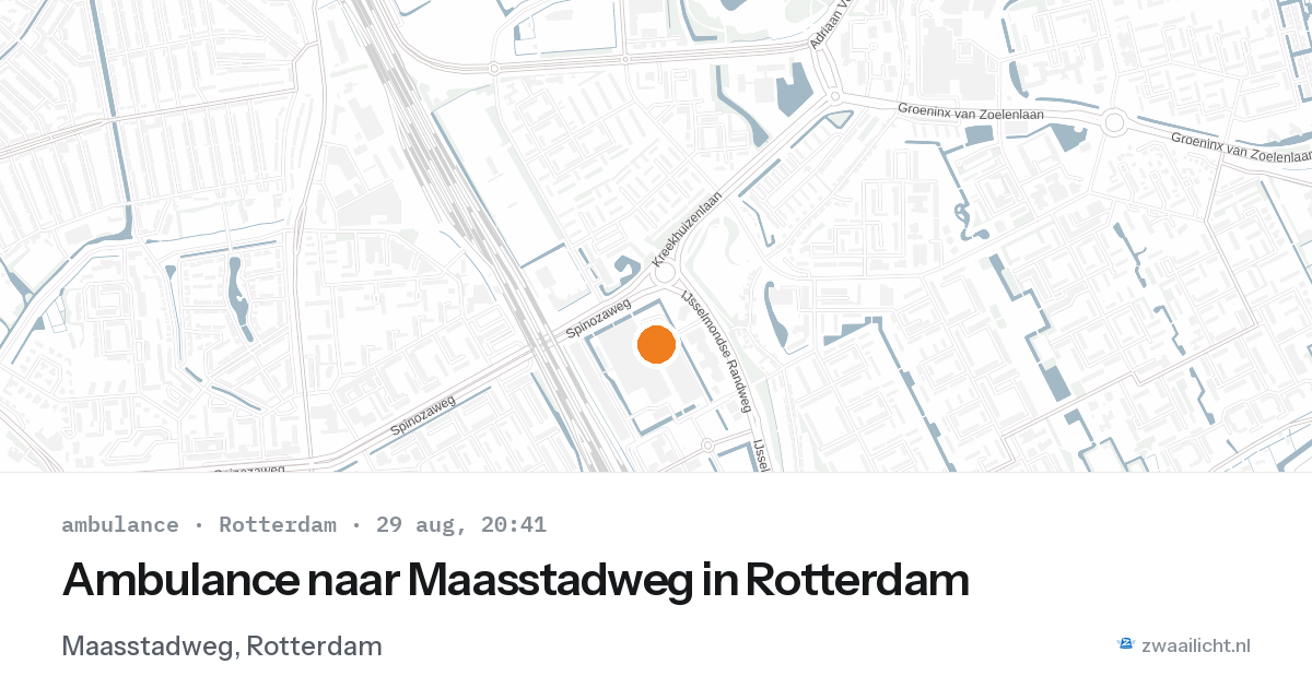 Ambulance naar Maasstadweg in Rotterdam — 29 aug 2026