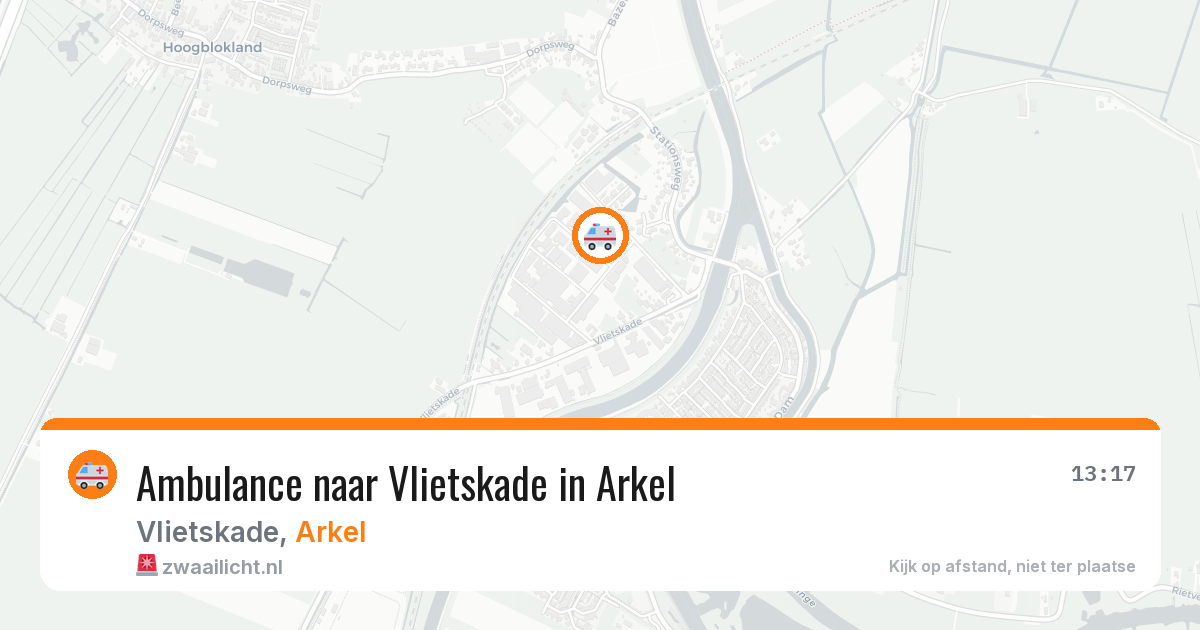 Ambulance naar Vlietskade in Arkel — 25 apr 2026