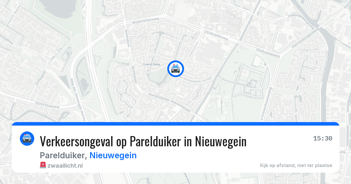 Verkeersongeval op Parelduiker in Nieuwegein — 10 jul 2026