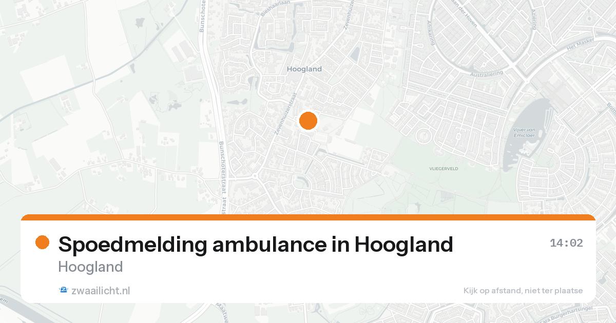 Spoedmelding ambulance in Hoogland — 30 jan 2026