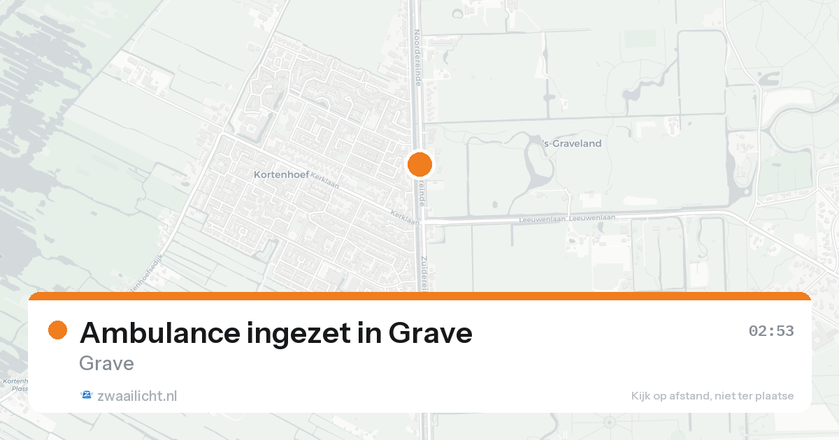 Ambulance ingezet in Grave — 31 jan 2026