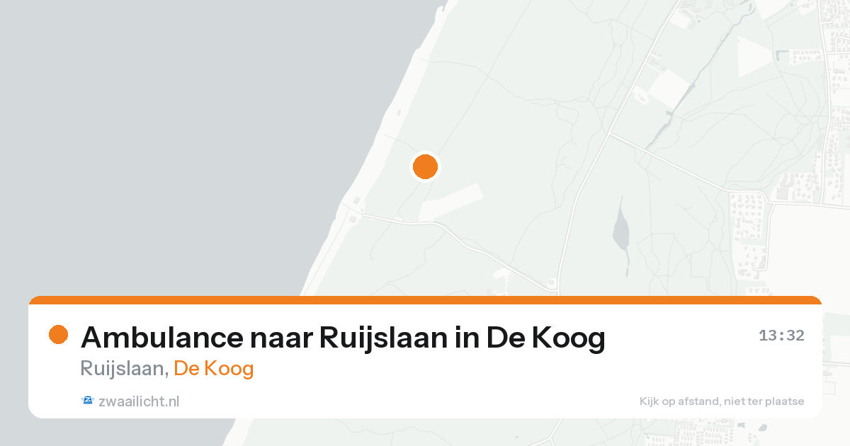 Ambulance naar Ruijslaan in De Koog — 5 jun 2026