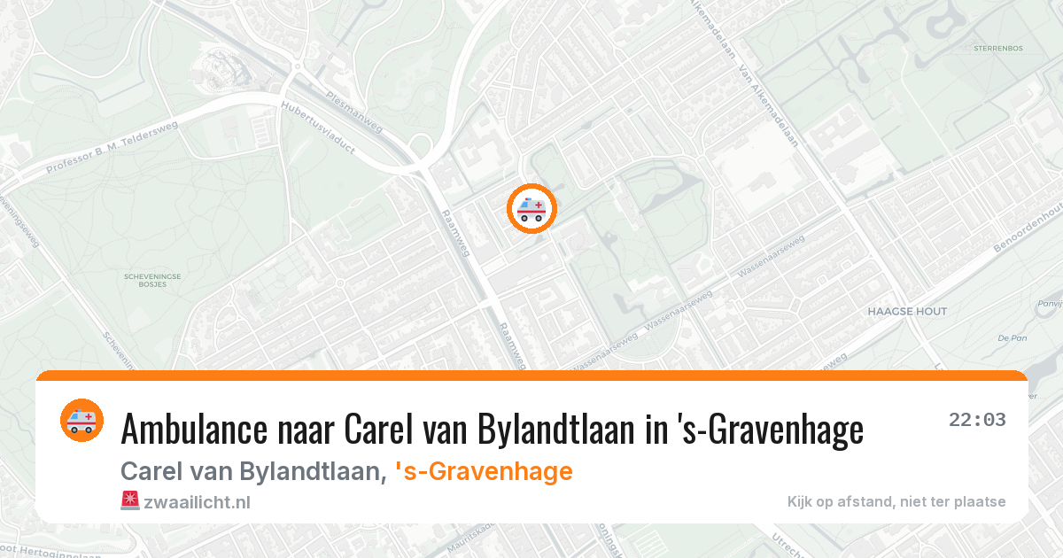 Ambulance naar Carel van Bylandtlaan in 's-Gravenhage — 4 apr 2026