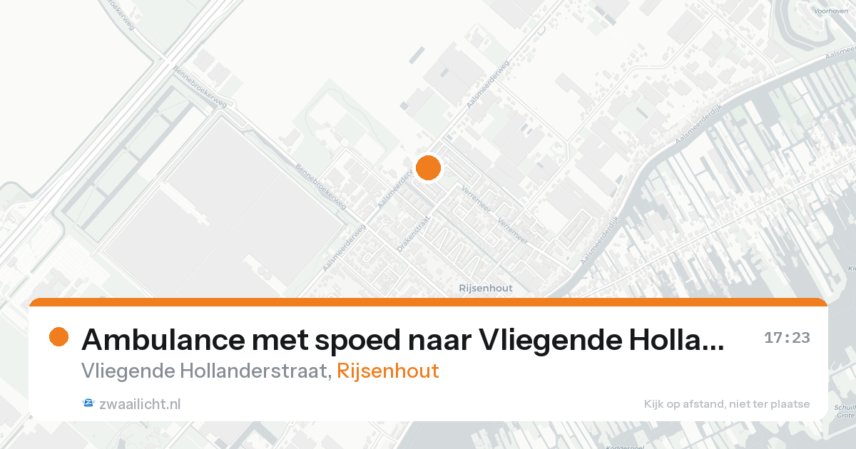Ambulance met spoed naar Vliegende Hollanderstraat in Rijsenhout — 2 jun 2026