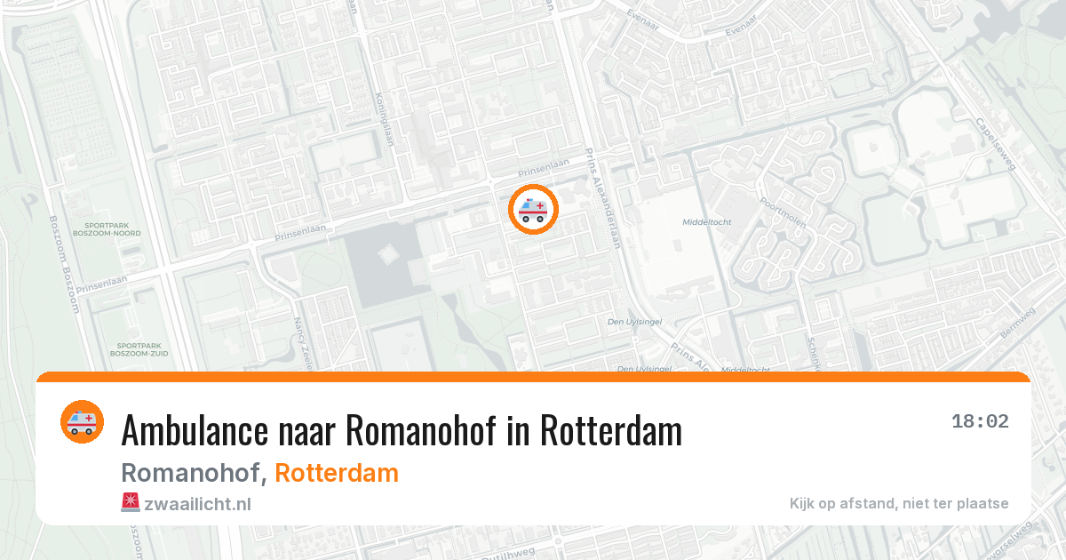 Ambulance naar Romanohof in Rotterdam — 6 jun 2026