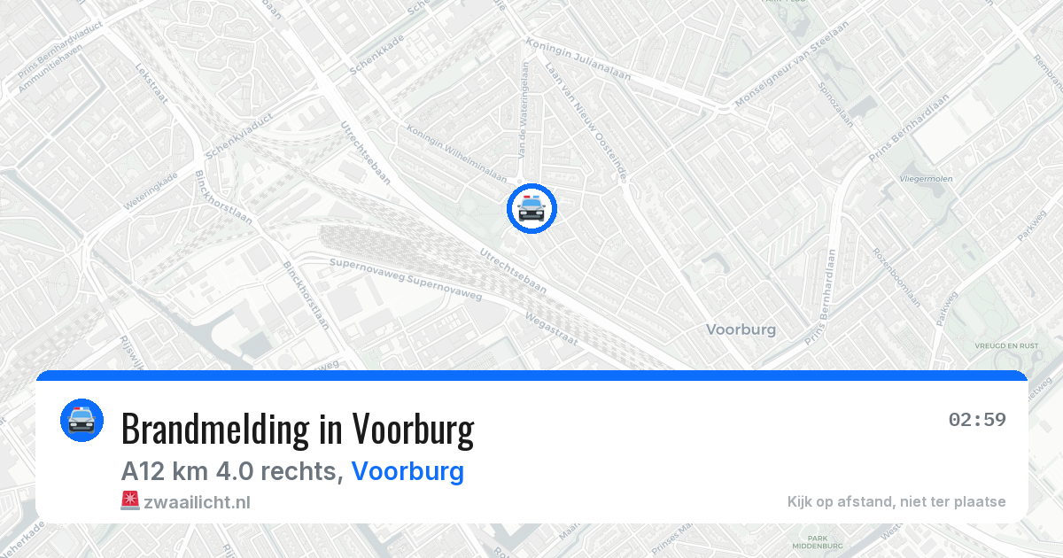 Brandmelding in Voorburg — 14 aug 2026