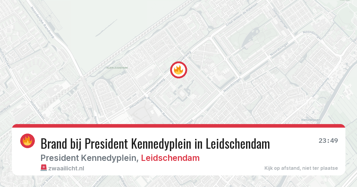 Brand bij President Kennedyplein in Leidschendam — 4 jul 2026