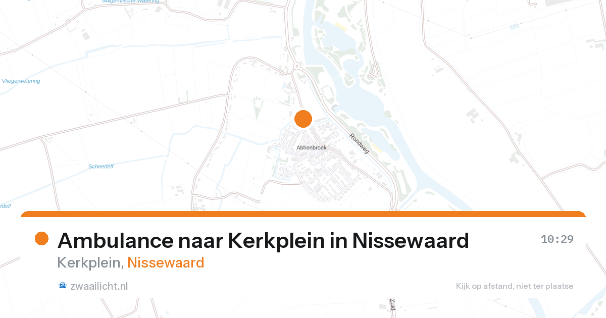Ambulance naar Kerkplein in Nissewaard — 11 aug 2026