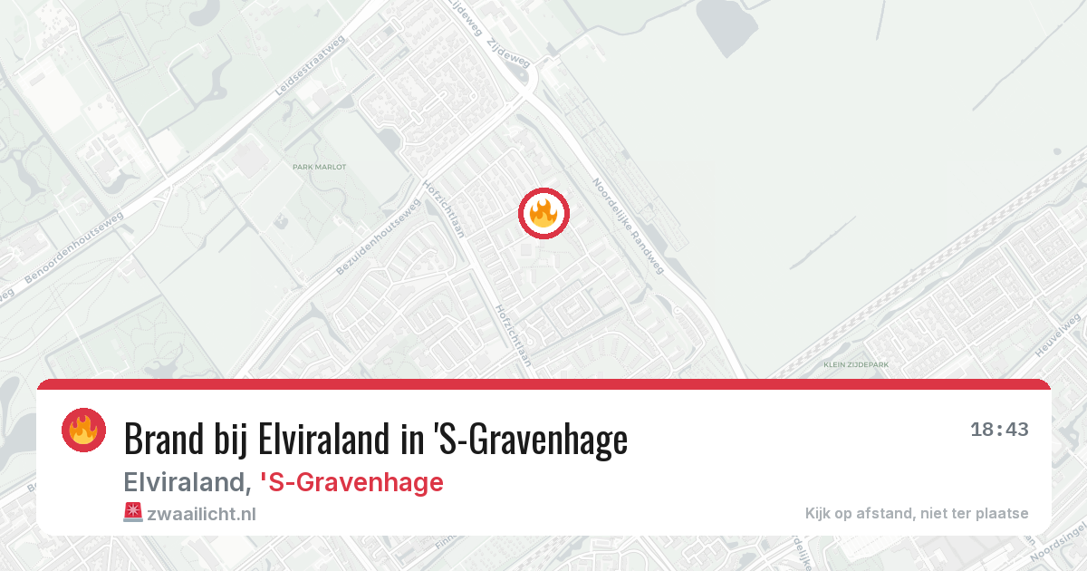 Brand bij Elviraland in 'S-Gravenhage — 4 aug 2026