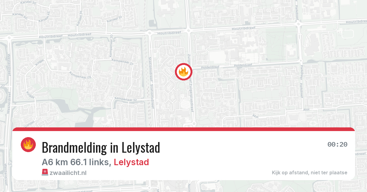 Brandmelding in Lelystad — 20 mei 2026