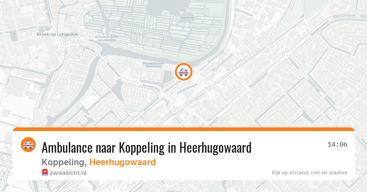 Ambulance naar Koppeling in Heerhugowaard — 10 jun 2026