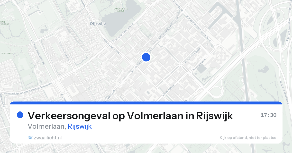 Verkeersongeval op Volmerlaan in Rijswijk — 11 jul 2026