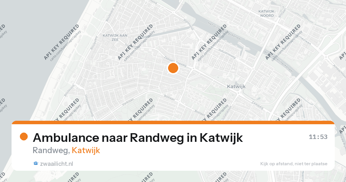 Ambulance naar Randweg in Katwijk — 19 jul 2026