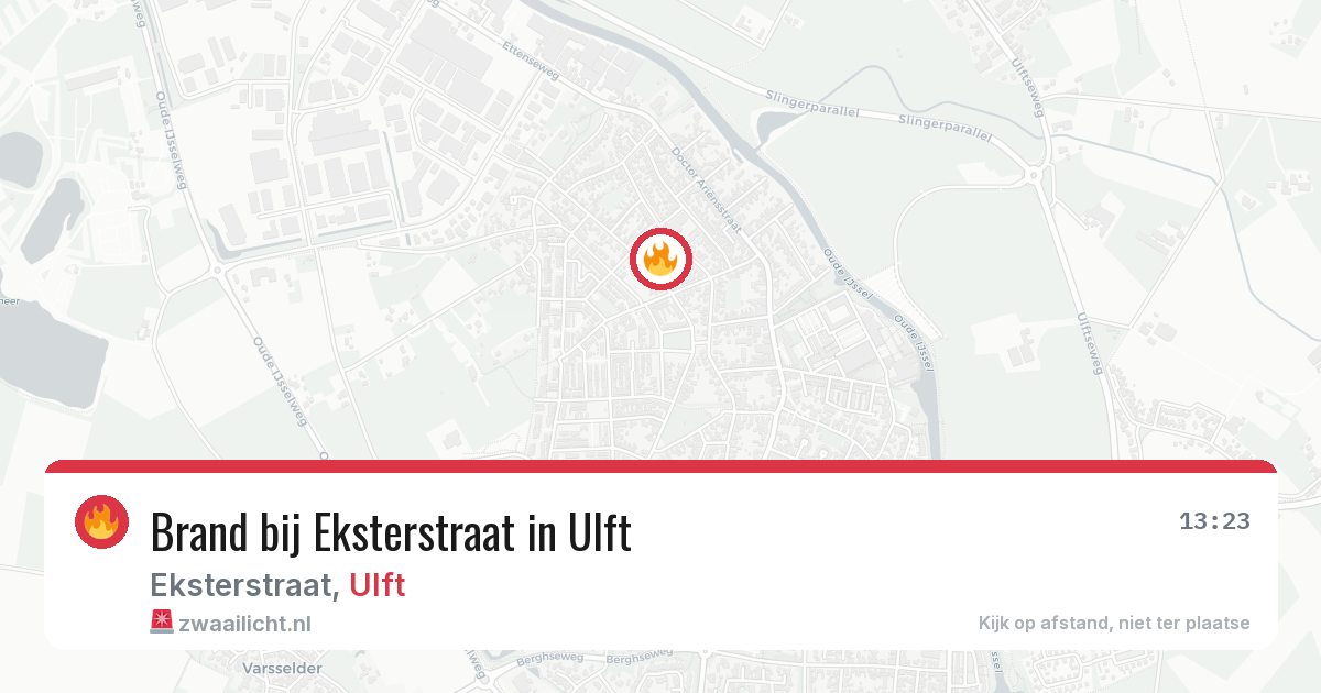 Brand bij Eksterstraat in Ulft — 23 jun 2026
