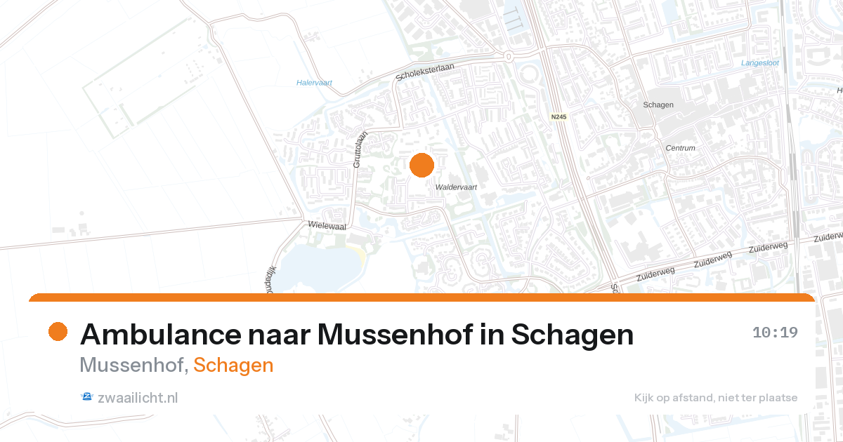 Ambulance naar Mussenhof in Schagen — 27 aug 2026