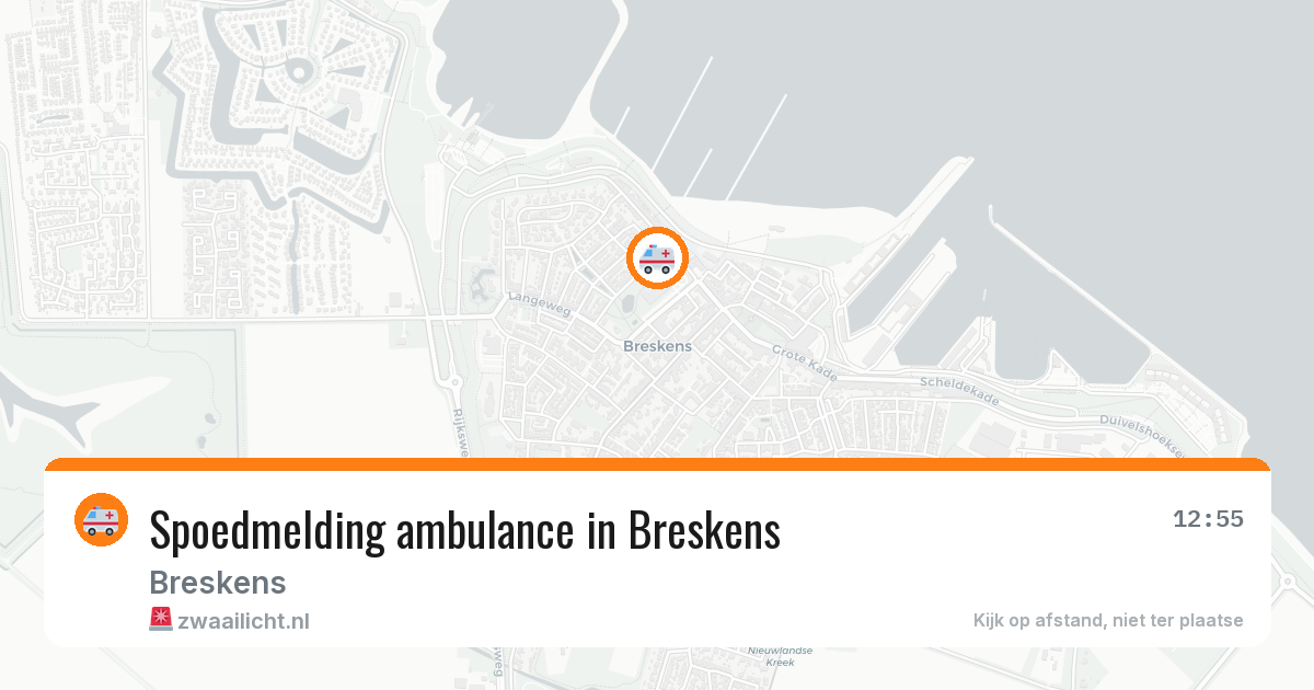 Spoedmelding ambulance in Breskens — 18 mei 2026