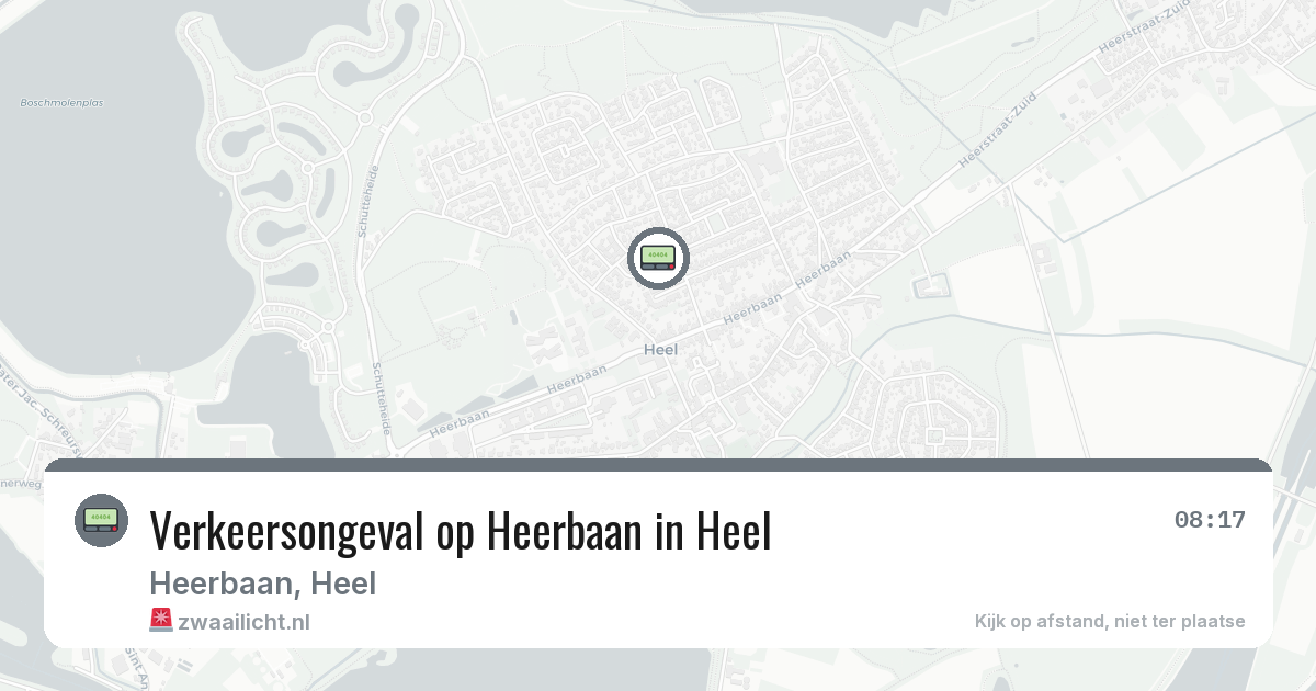 Verkeersongeval op Heerbaan in Heel — 4 jun 2026