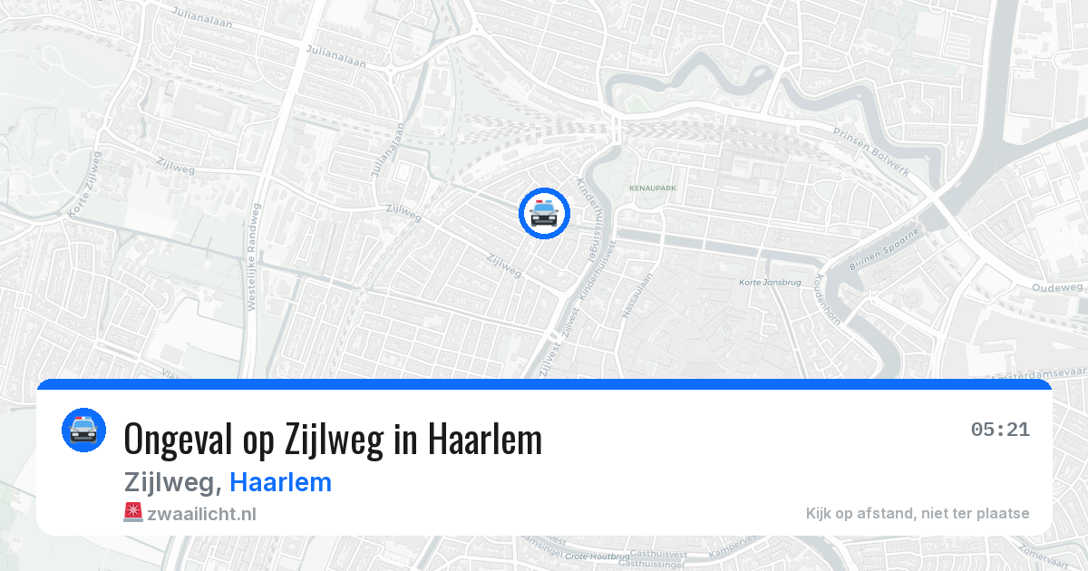 Ongeval op Zijlweg in Haarlem — 13 mei 2026