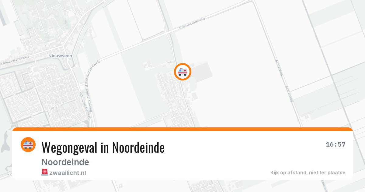 Wegongeval in Noordeinde — 23 apr 2026