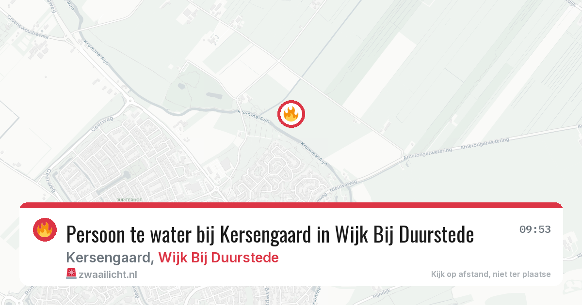 Persoon te water bij Kersengaard in Wijk Bij Duurstede — 28 jul 2026