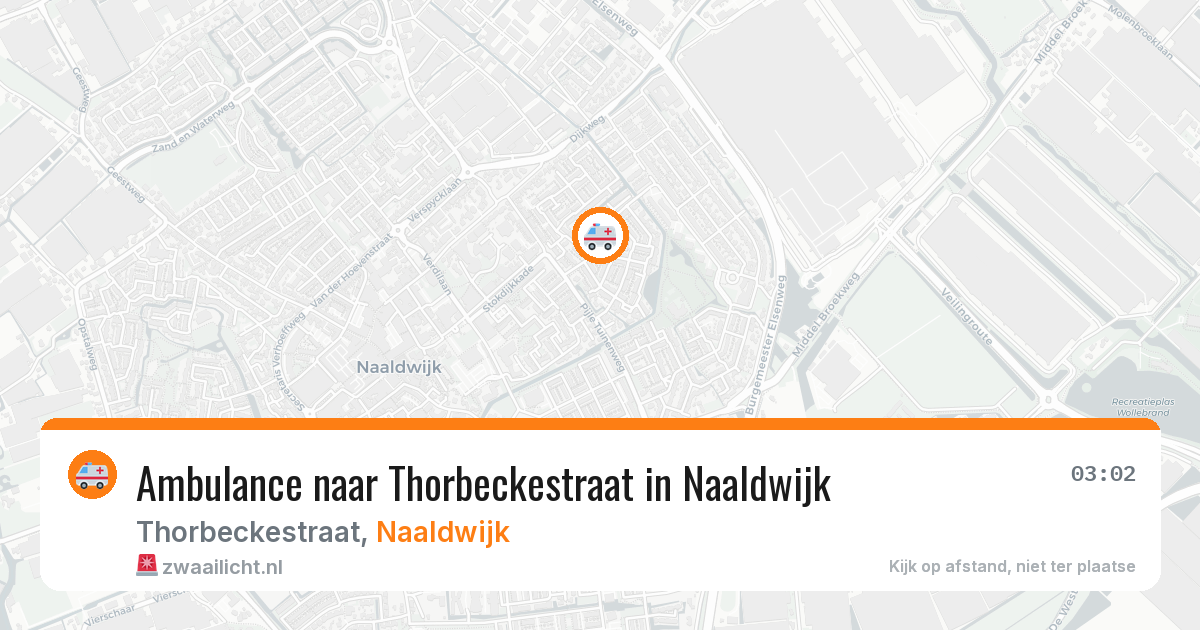 Ambulance naar Thorbeckestraat in Naaldwijk — 7 jun 2026