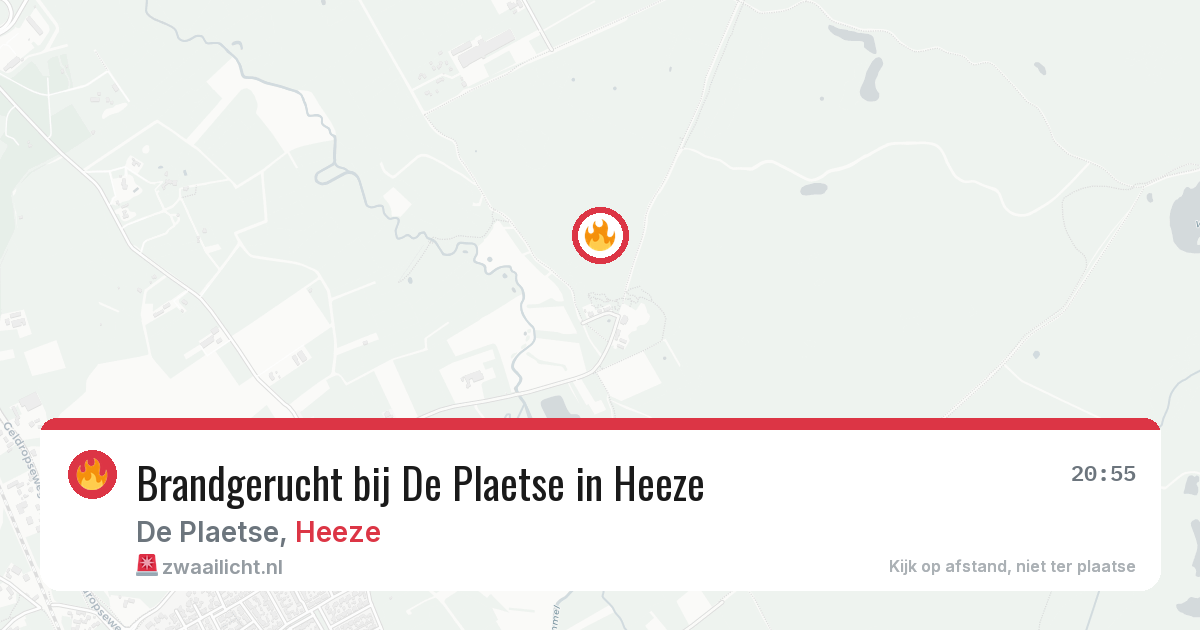 Brandgerucht bij De Plaetse in Heeze — 23 mei 2026
