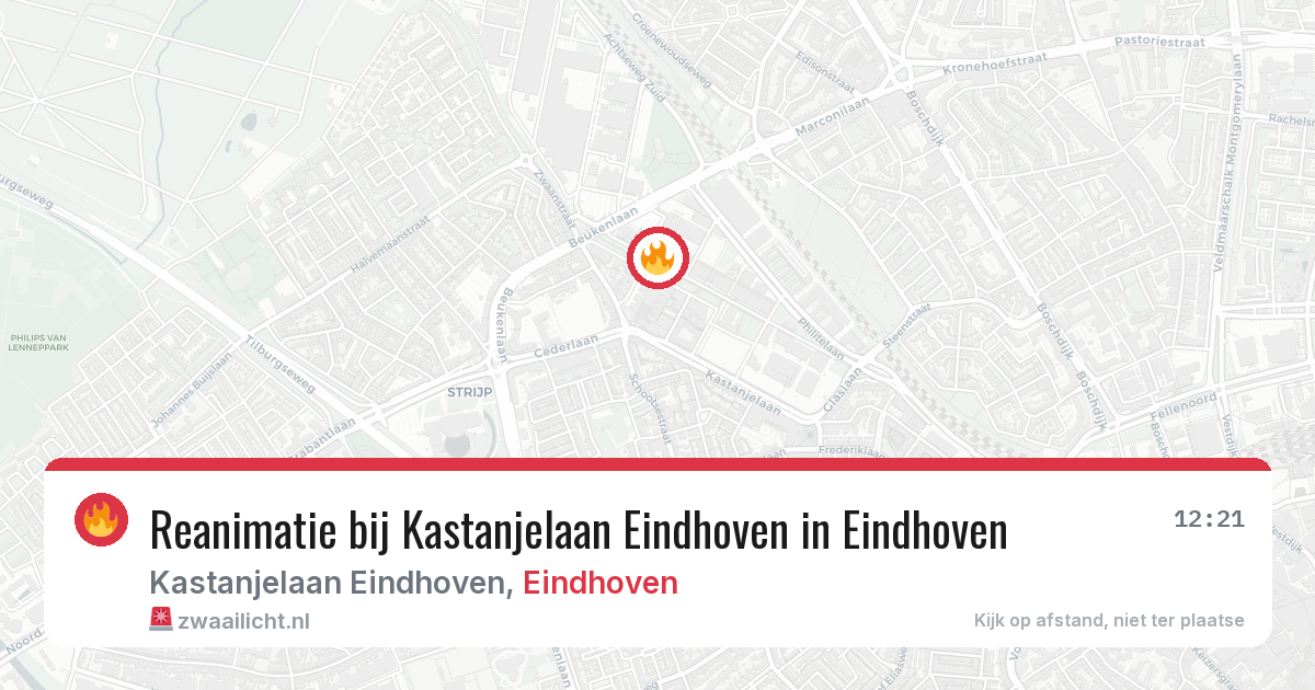 Reanimatie bij Kastanjelaan Eindhoven in Eindhoven — 9 feb 2026