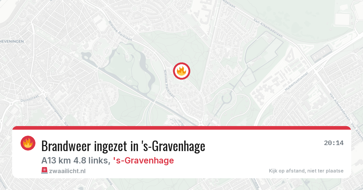 Brandweer ingezet in 's-Gravenhage — 10 feb 2026 | 🚨 Zwaailicht.nl